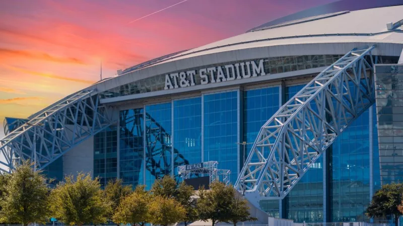 AT&T Stadium Adds Curtains for FIFA World Cup