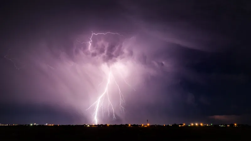 How A Lightning Strike Shook Houses In Lawton, Oklahoma