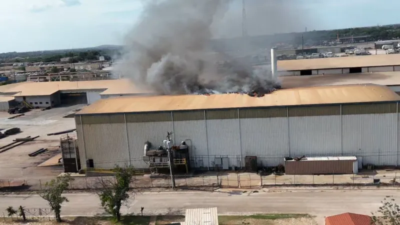Fire damages warehouse roof in Abilene; cause under investigation