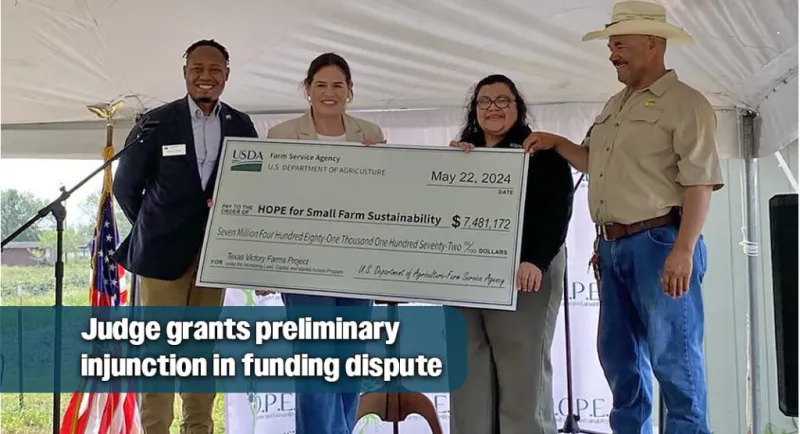 Judge grants preliminary injunction in $7.4 million funding dispute