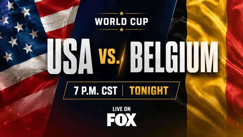 TONIGHT: United States faces Belgium with World Cup quarterfinal berth on the line
