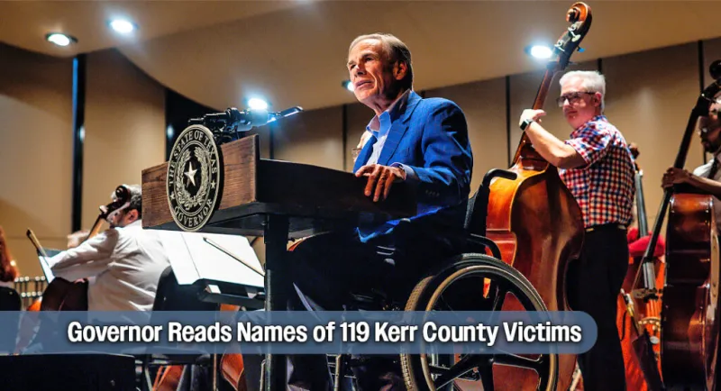 Honoring Flood Victims At Kerrville Remembrance & Resilience Ceremony