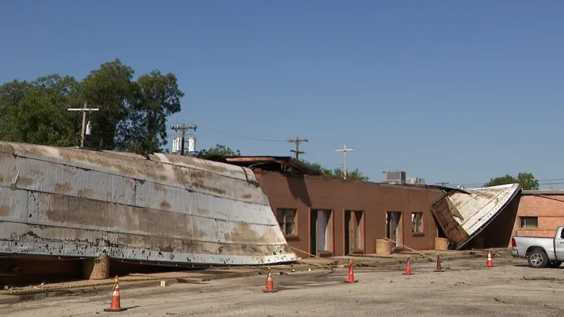 'It's gone,' business owner heartbroken after storm destroys building, damages Abilene