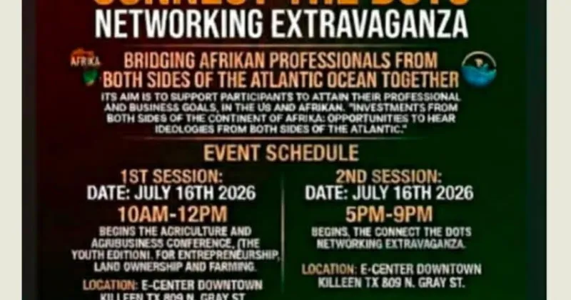 Networking event in Killeen to unite African professionals, entrepreneurs and leaders
