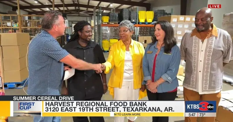 First Cup with First News: Harvest Regional Food Bank 'Summer Cereal Drive'