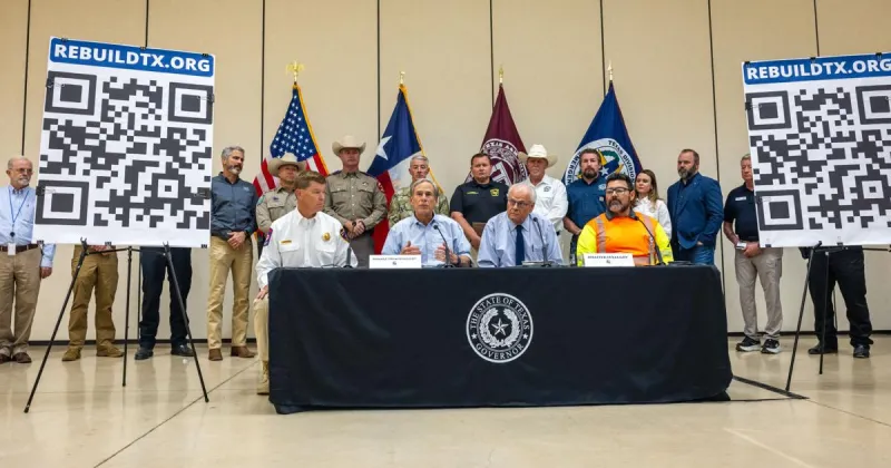 Governor tours flood area, visits Kerrville