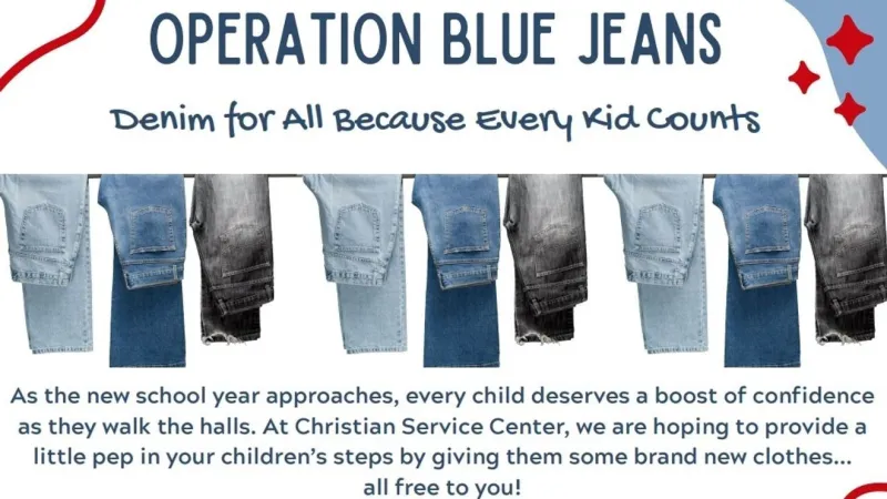 Operation Blue Jeans aims to help local children head back to school with confidence