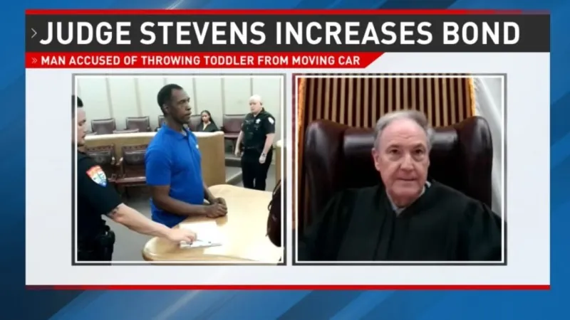 "I've never seen such a thing": Judge Stevens on man accused of throwing toddler from car