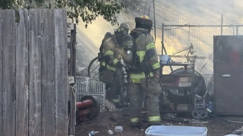 Abilene Fire Department responds to backyard fire; no injuries reported