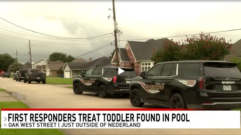 Toddler rushed to hospital after found in backyard pool near Nederland