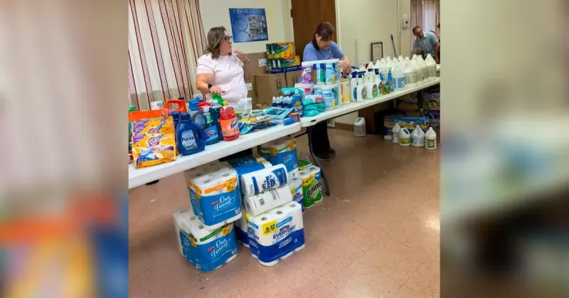 Sacred Heart becomes flood relief hub