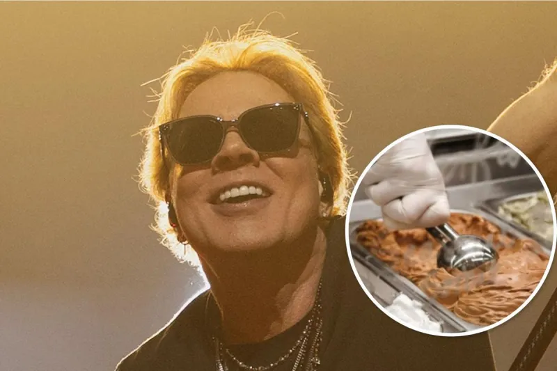 Guns N' Roses' Axl Rose Leaves a Sweet Impression After Visiting Gelato Shop in Saratoga Springs