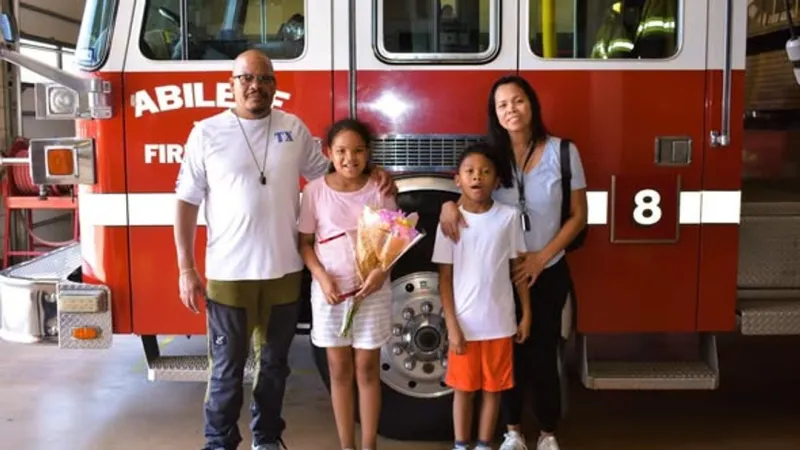 Abilene girl honored for helping save father's life