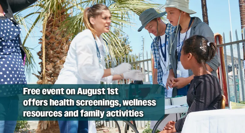 Annual Community Health Fair Open to All Residents, Aug. 1st