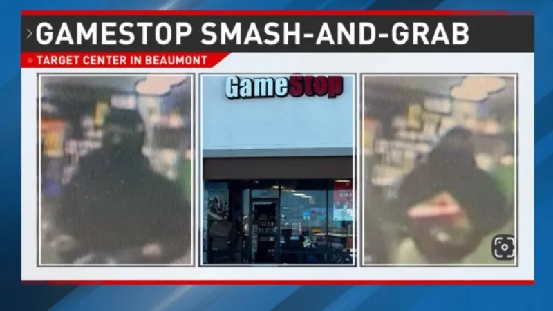 Masked brazen burglars smash glass, steal large amount of merchandise from Game Stop