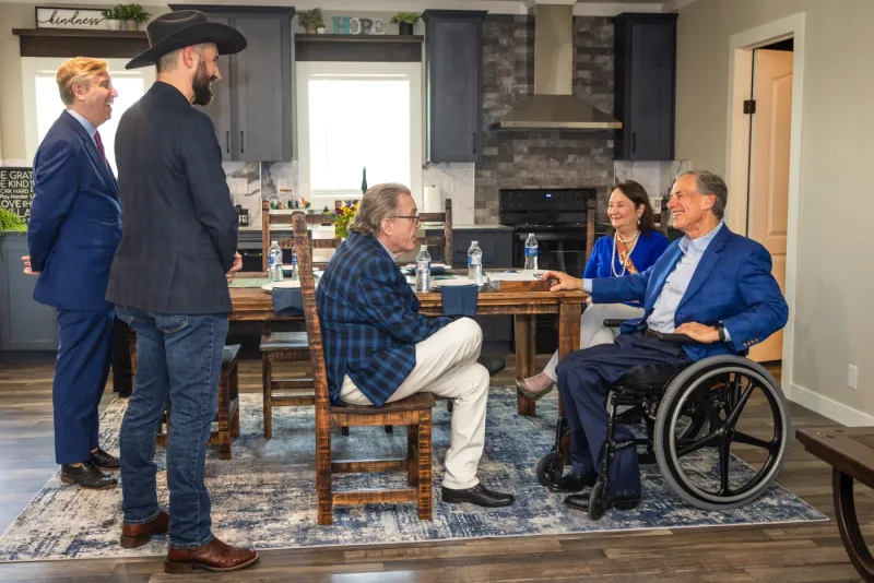 Governor Abbott Marks Historic Opening Of Bob's House Of Hope