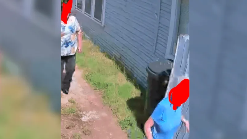 'What are you guys doing?': Security footage shows elderly women targeted by rental scam