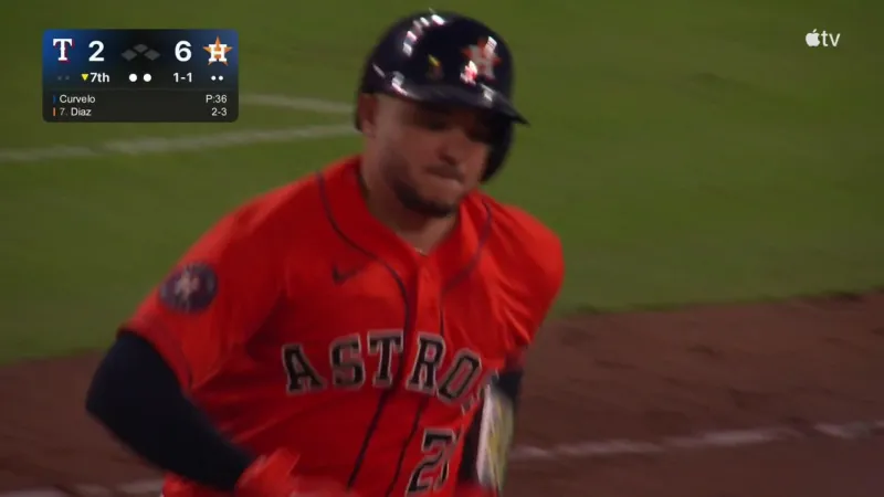 Yainer Diaz powers the Astros past the Rangers 11-2, pushing Housto...