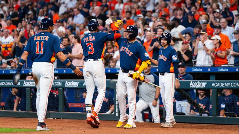 Alvarez ties career high in hits, Pea homers and Astros use 4-run ...