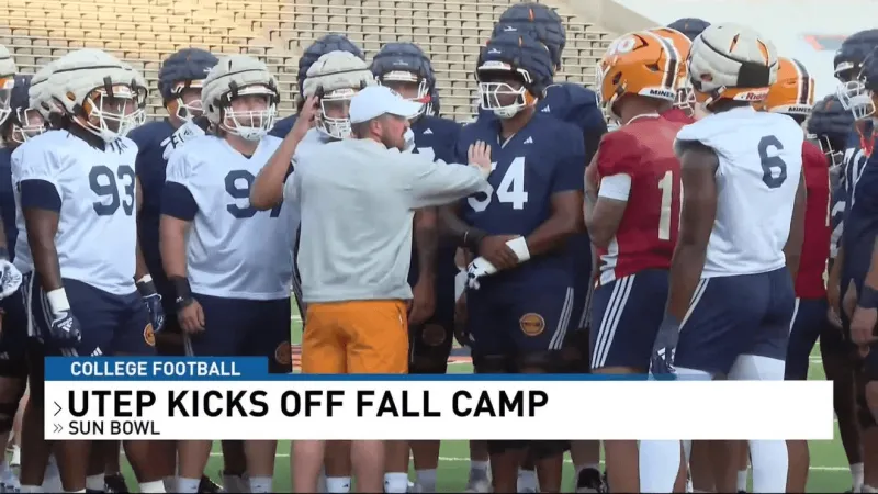 UTEP opens up fall camp at the Sun Bowl