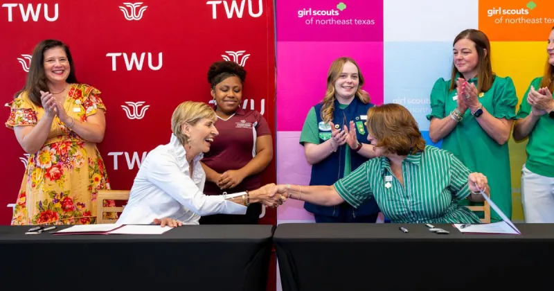 'A match made in heaven': TWU partners with the Girl Scouts to guarantee enrollment for Gold Award winners