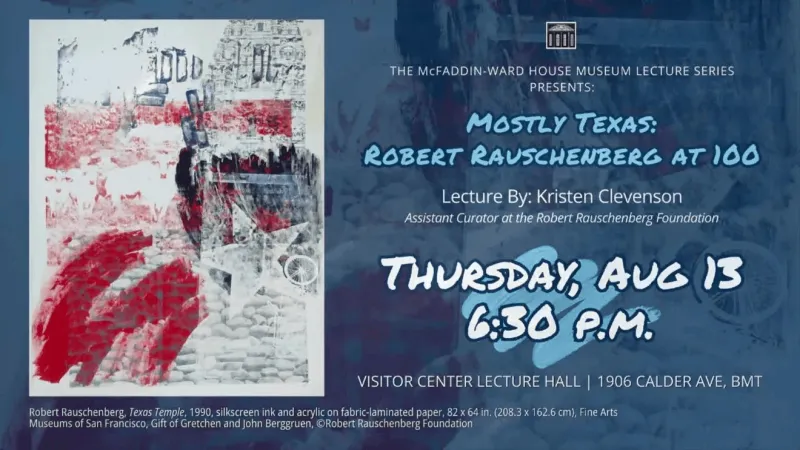 McFaddin-Ward House lecture to celebrate Texas roots of Port Arthur artist