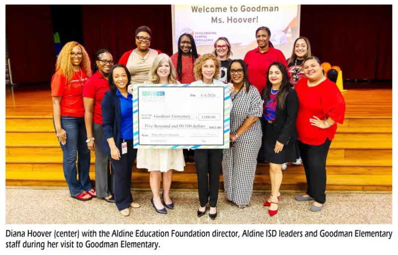 Daughter of Goodman Elementary Namesake Gives Back, Honors Family Legacy in Aldine ISD