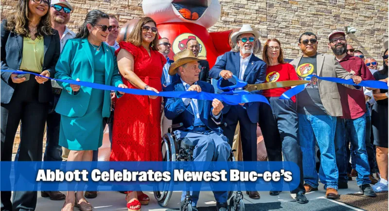 Gov. Abbott Helps Welcome New Buc-ee's to San Marcos