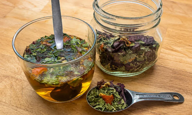 Brew up a 'cuppa' tea with items from your yard