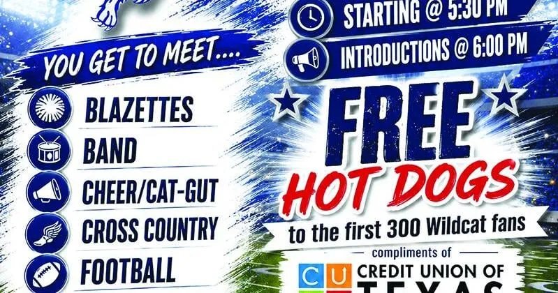 Meet the Wildcats event set for Friday night at Wildcat Stadium