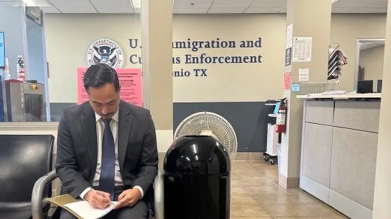 Castro says unannounced visit found 40 men held in two rooms at San Antonio ICE check-in
