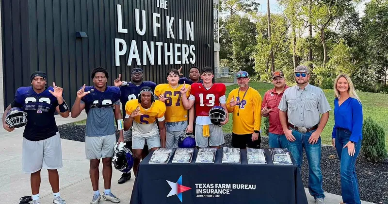 Panthers presented with commemorative issue of Dave Campbell's Texas Football magazine