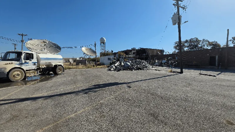 GALLERY: KTXS-TV demolished after 2025 microburst damage