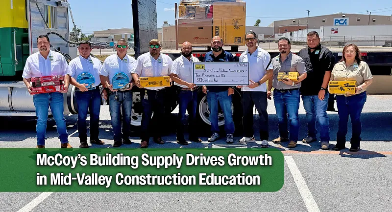 McCoy's Building Supply Partners to Expand Construction Trades in the Mid-Valley