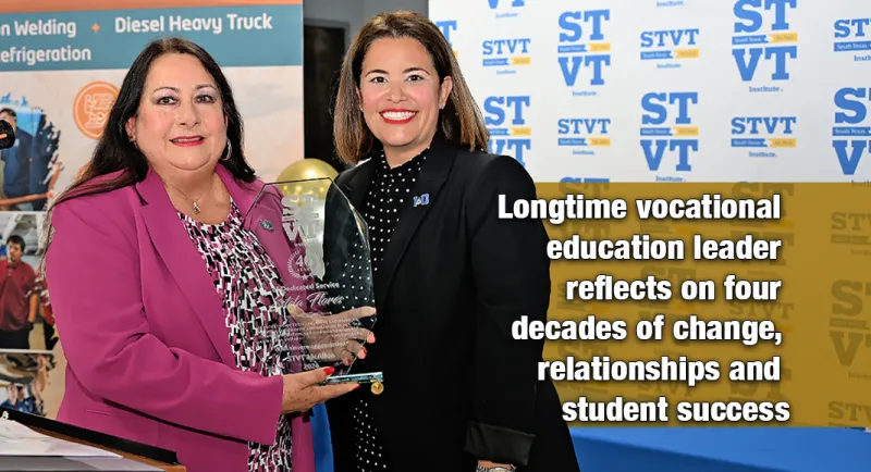 Estela Flores Honored for 40 Years of Service at South Texas VoTech