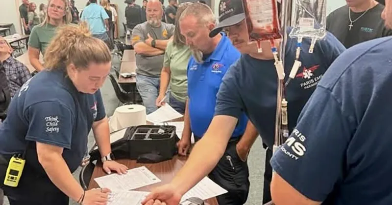 Paris EMS training to begin giving blood products in the field