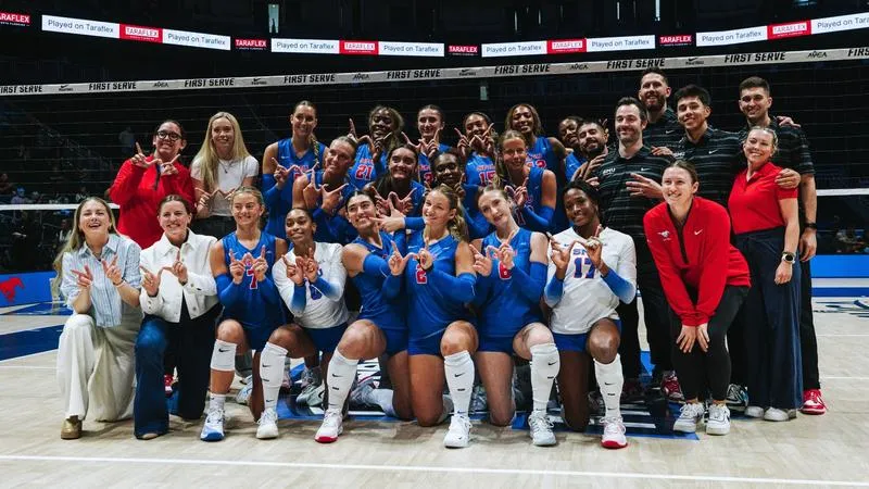 No. 11 Mustangs Sweep No. 8 Texas A&M At Jeep AVCA First Serve
