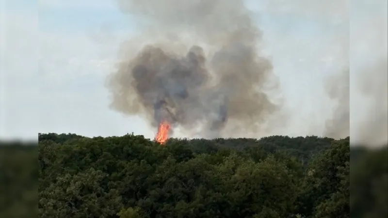 Evacuations underway as Brown County wildfire burns 150 acres, 25% contained