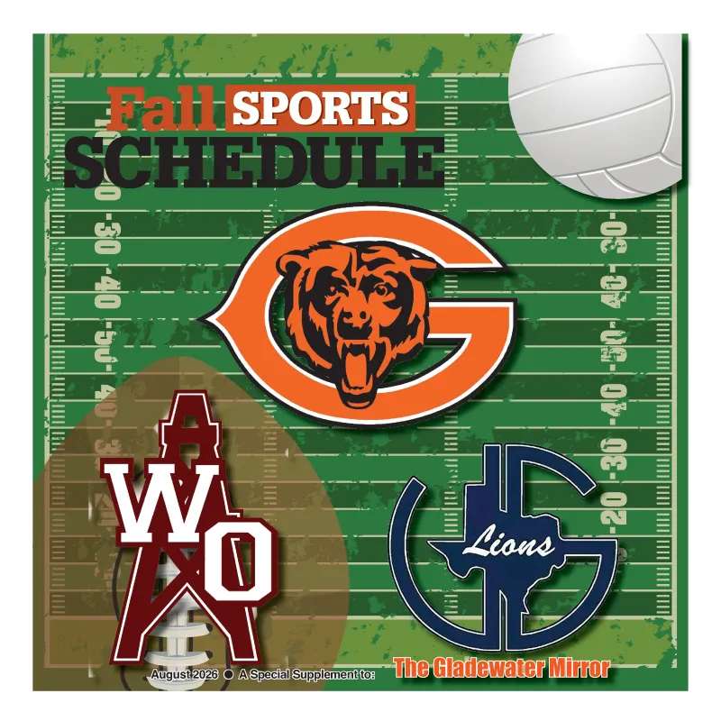 2026 Gladewater Mirror Fall Sports Insert
