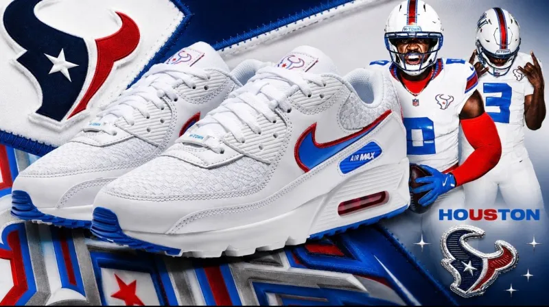 Nike Unveils Texans Air Max 90 Ahead of New Uniform Debut
