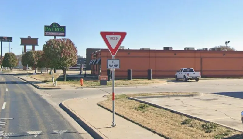 Amarillo's Paramount Exit Yield Sign Nobody Actually Yields At