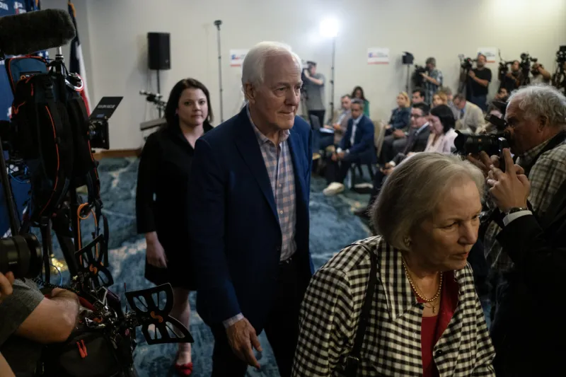 John Cornyn is raising money for competitive Senate races - just not in Texas