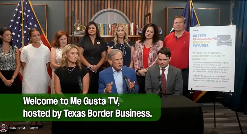 Gov. Greg Abbott Praises PSJA ISD's Academic Success