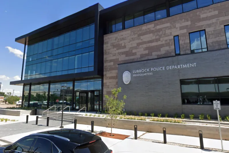 New Blue Light Emergency Phone Debuts Outside Lubbock PD