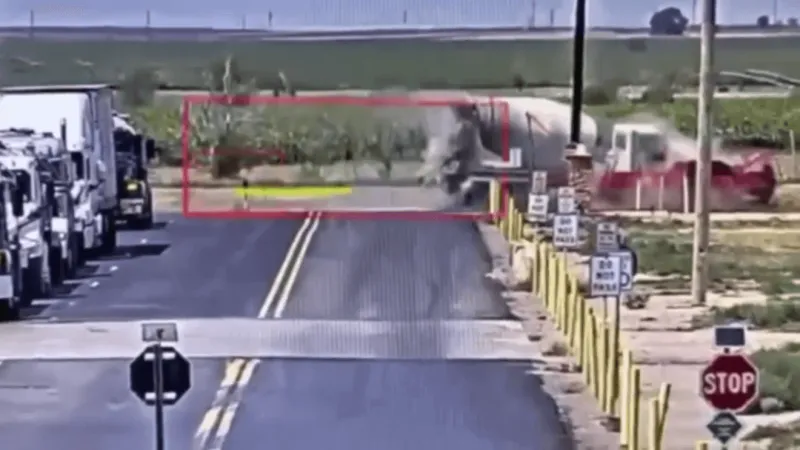 Dramatic video shows deadly crash between pickup, cement truck on US 385 north of Dalhart