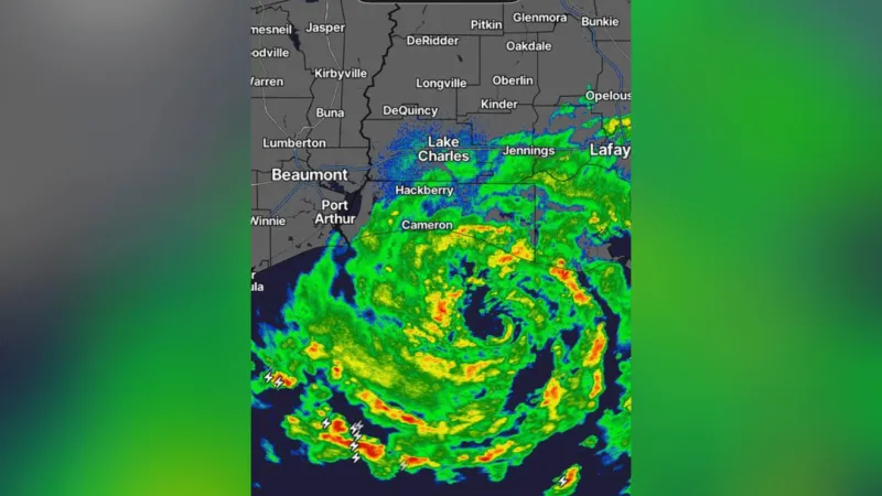 Tropical Storm Edouard's landfill likely noon, east of Sabine Pass to the west of Cameron
