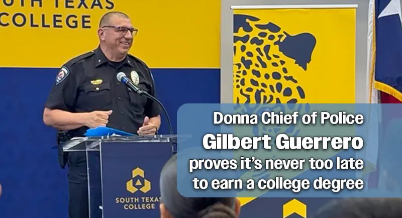 Donna Police Chief earns STC Degree after 35 Years in Public Service