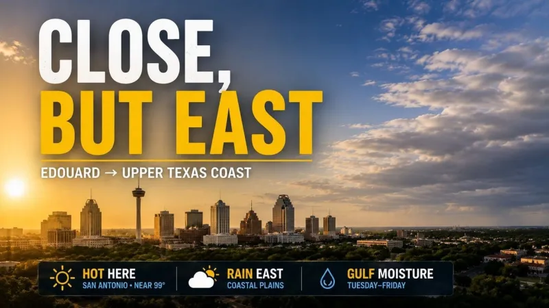 Tropical Storm Edouard heads toward Texas: What San Antonio can expect today