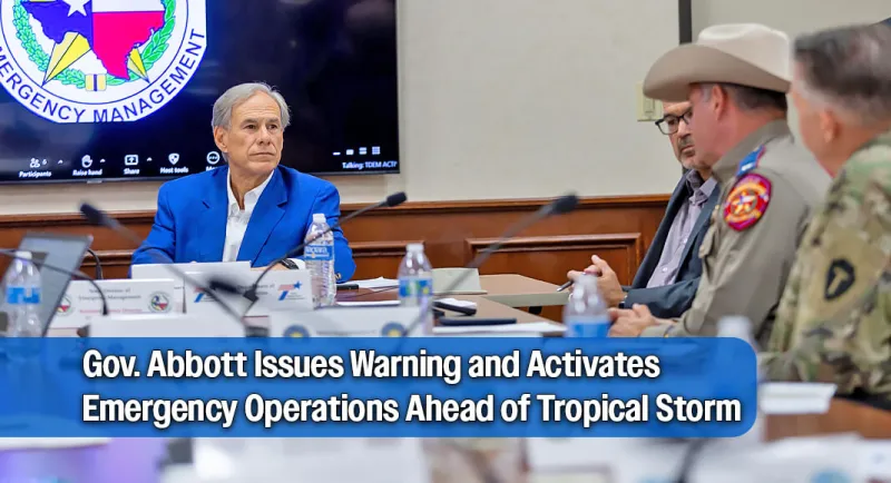 Governor Briefs State on Incoming Tropical Weather