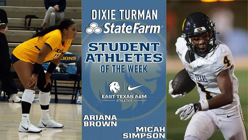 Brown, Simpson named Dixie Turman State Farm Agency Student-Athletes of the Week